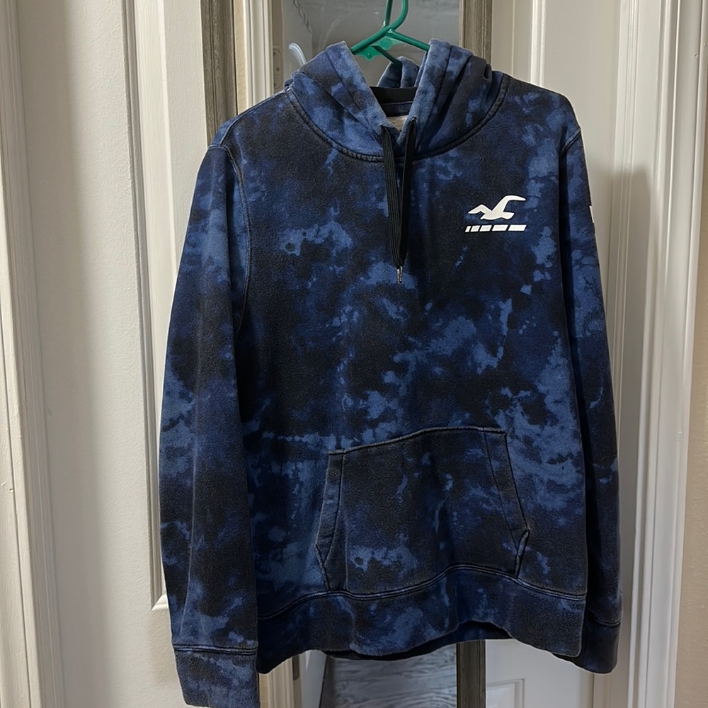 Blue Tie Dye Hollister Hoodie